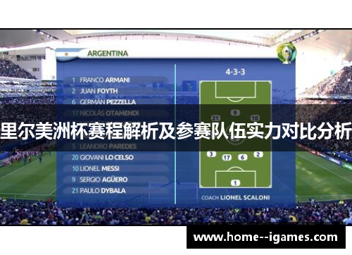 里尔美洲杯赛程解析及参赛队伍实力对比分析 里尔美洲杯赛程解析及参赛队伍实力对比分析